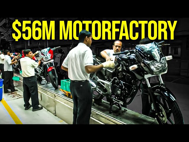 Inside India's $56M Motorfactory Producing The Bajaj Pulsar BY HAND!