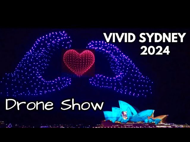 Drone show 2024 #sydney #viral #vivid #droneshow