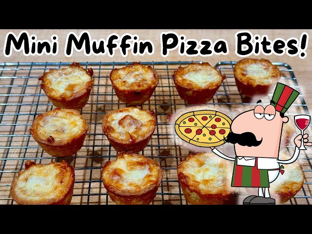 Mini Muffin Keto Pizza Bites - Fathead Dough - 1g Net Carbs Each!