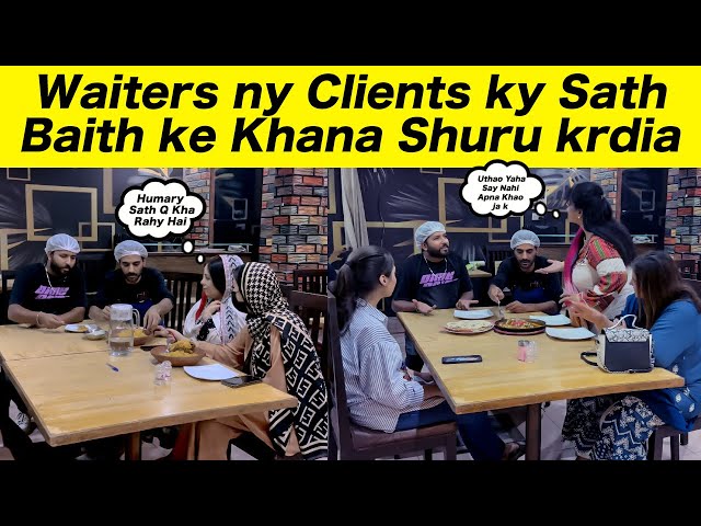 Waiter’s Start Eating with Customer’s - @sharikshah