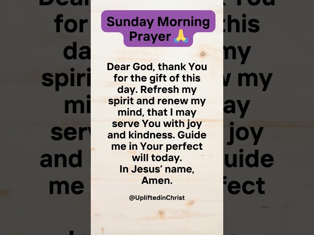 Sunday Blessings 🙏 | A Prayer for God’s Guidance #morningprayer #shorts #gratitude #jesus  #prayer