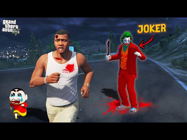 Shinchan and Franklin Attacked By JOKER In GTA 5 ! | Paradox FTW