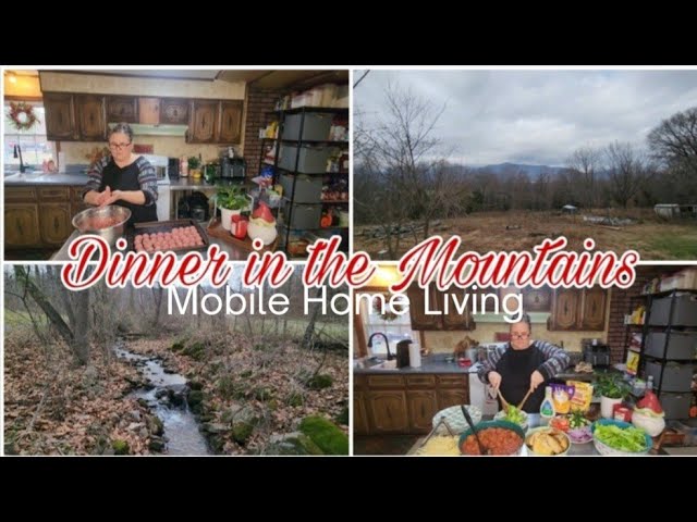 Dinner in our 1975 Doublewide Fixer-Upper/ Mobile Home Living