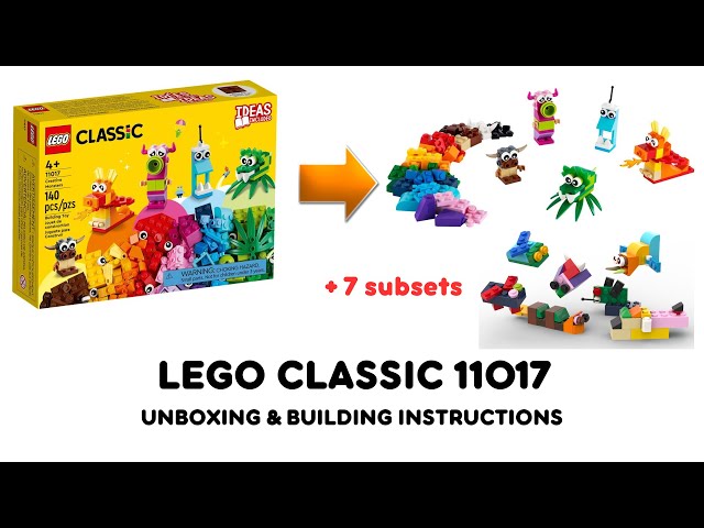 Lego classic 11017 ideas Unboxing and Building instructions