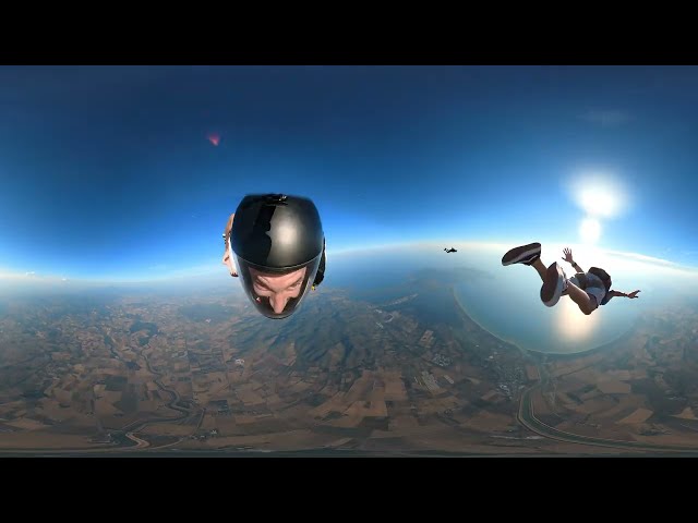 Skydiving Jump - Tracking with Gianma & Nils - 105° jump [NILS] [360°]