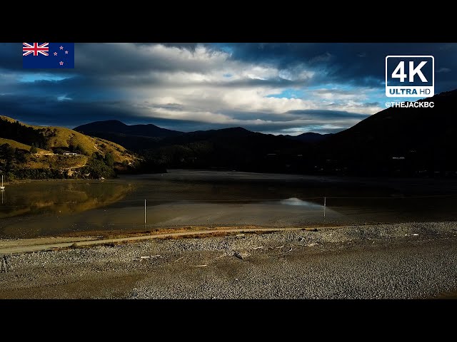 4K New Zealand Landscape Background | Cable Bay | Relaxing Wallpaper Screensaver | 112