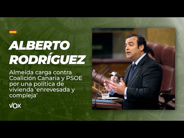 Almeida carga contra Coalición Canaria y PSOE por una política de vivienda 'enrevesada y compleja'