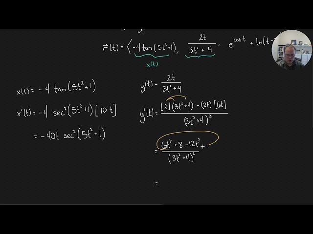 13.2 Calculus of Vector-Valued Functions