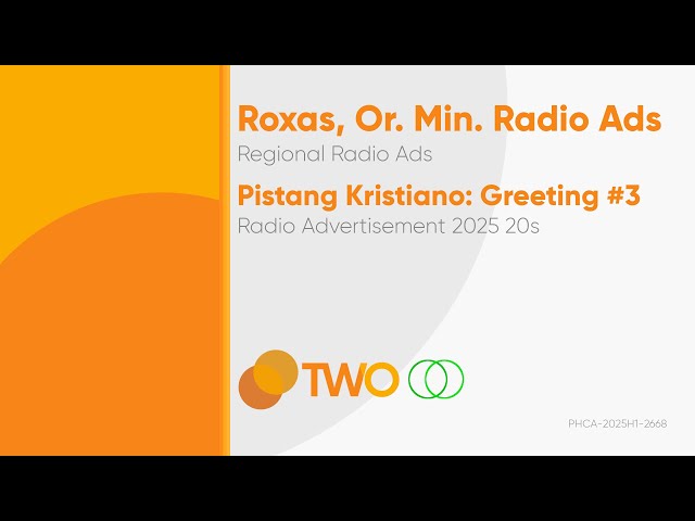 Pistang Kristiano Greeting 3 Radio Ad 2025 20s (Roxas, Oriental Mindoro)