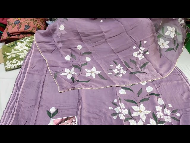 #Instagram special #Handwork or Brush 🪥print ke Panjabi suit सलवार कढ़ाई वाले सूट #English colour मे