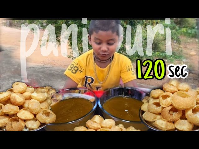 panipuri challenge | Pani Puri ( Golgappa ) Challenge Finished in Just 2 Minutes | santosh vlog