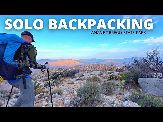 Solo Backpacking in Anza Borrego State Park Desert  - Off Trail Exploring