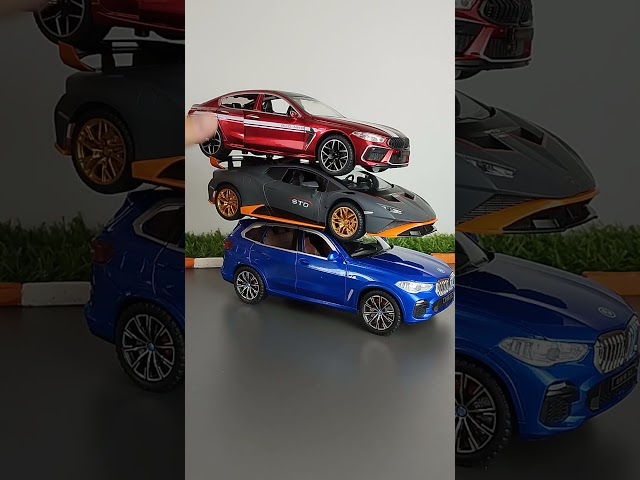 BMW X5 and Lamborghini and BMW M8 Miniature Diecast Model Car #car#cars #diecast