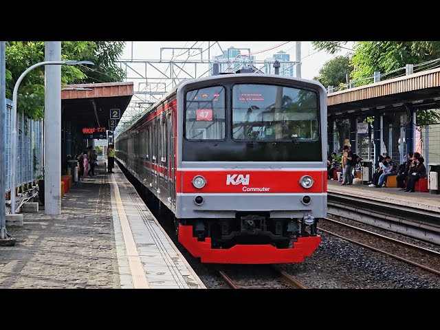 [4K] Stasiun Gang Sentiong: Kompilasi Kereta JR 205, TM 6000, CC 206 | KRL Commuter Line (1/2)