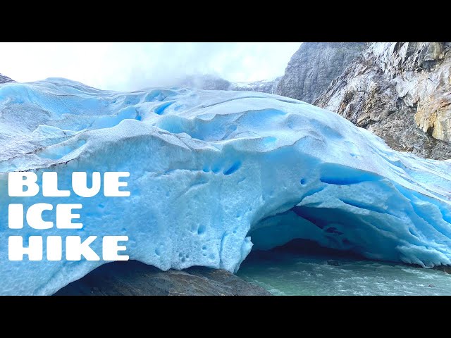 An Ominously Beautiful Blue Ice Glacier Hike at Nigardsbreen in Norway!