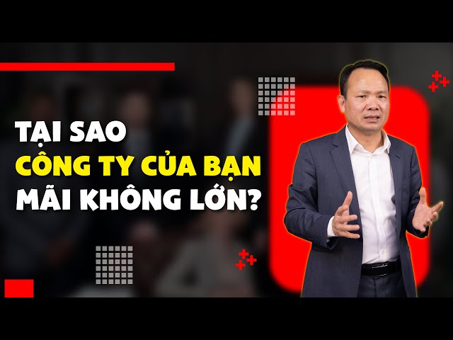 TẠI SAO CÔNG TY CỦA BẠN MÃI KHÔNG LỚN ĐƯỢC? | Tiến Sĩ Tô Nhật