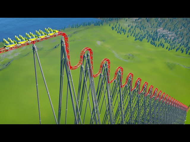 Waves Down Roller Coaster – Planet Coaster