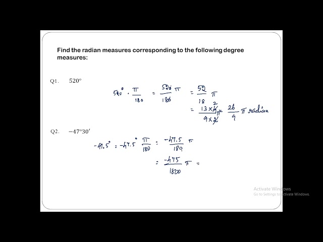 Trigonometry [In Tamil] Degree & Radian Conversion #ncert #cbse #math #Trigonometry #class11