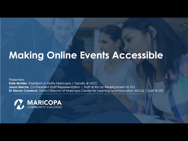 Creating Accessible Online Events 2024-09-23