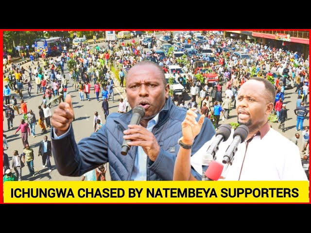 Toka hapa! Kimani Ichungwa heckled and chased in Western Kenya today for attacking Natembeya again