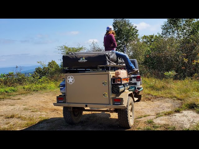 Overland Trailer Custom Swing Out Shower Tent-DIY