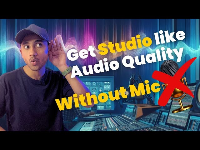 Get Studio like Audio Quality for FREE | Remove Background Disturbing Noice | Hindi | Shamshverse