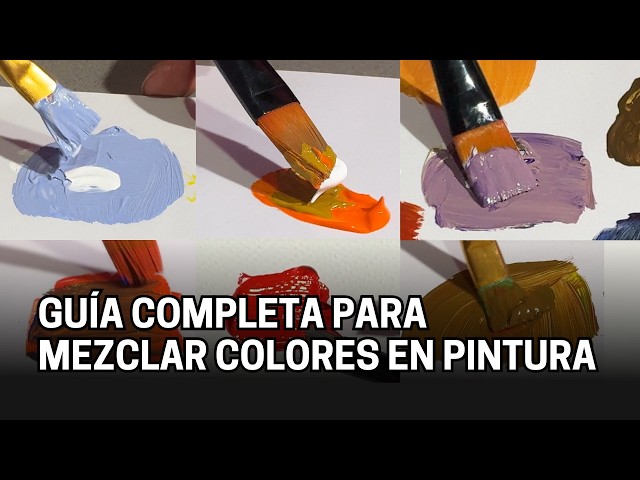 CÓMO MEZCLAR COLORES EN PINTURA: secundarios, terciarios, tierra, grises, luces y sombras - arte