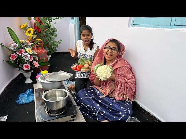 Gobi Aloo 65 || Kirak Hyderabadi Khala || Priyareddytiktok || Cauliflower ||Comedy With Recipies