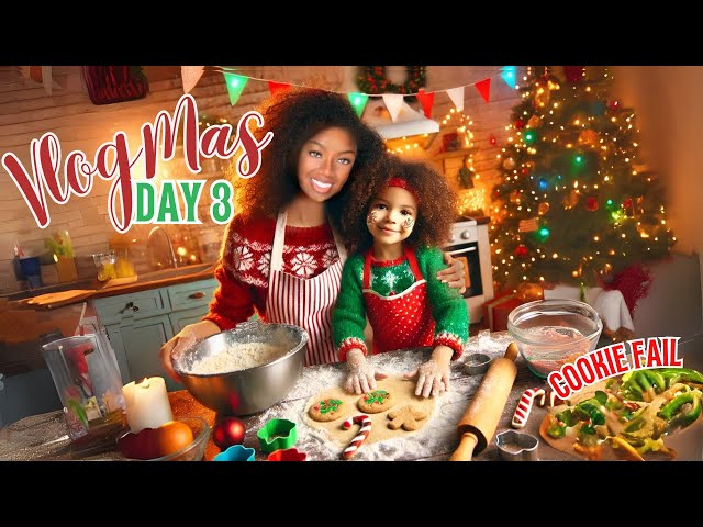 Vlogmas Day 3 | Messy Christmas Cookie Baking