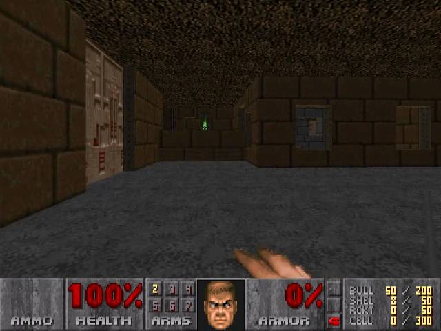 Doom II level 5, The Waste Tunnels: Plasma rifle (2 ways)