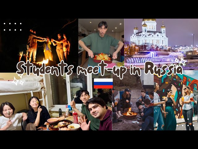 A Day in the Life of international students | meetup on dinner party | HSE University | Moscow Vlogs