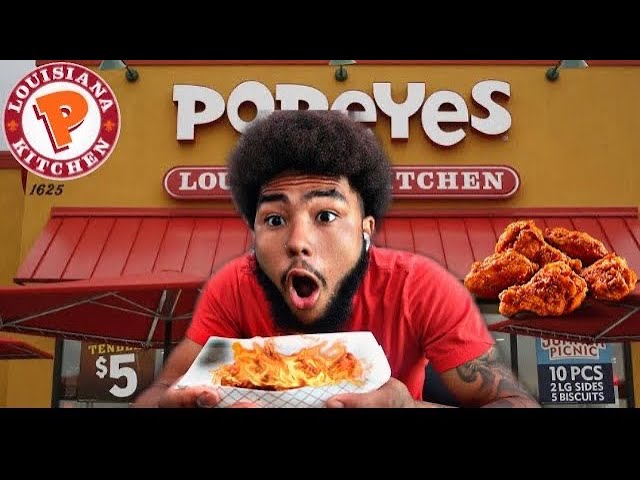 TRYING POPEYES NEW GHOST PEPPER WINGS🔥🌶️ ( vlog8)