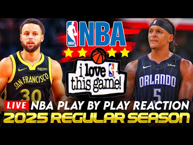 🔴GOLDEN STATE WARRIORS vs ORLANDO MAGIC │ 2025 NBA Game Play-By-Play Reaction & Scoreboard