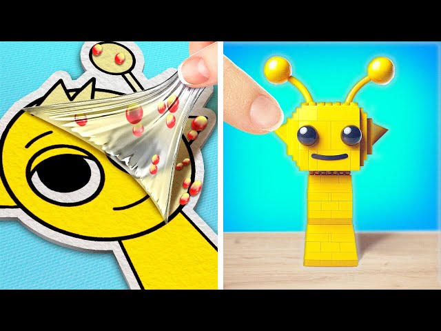 Cardboard VS Lego SPRUNKI? 😲 *Cool Lego and Cardboard Crafts You Should Try*