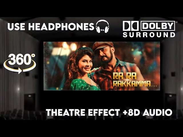 Ra Ra Rakkamma|Theatre Experience Dolby Atmos||Surround sound 8D Audio |Vikrant Rona| Kichcha Sudeep