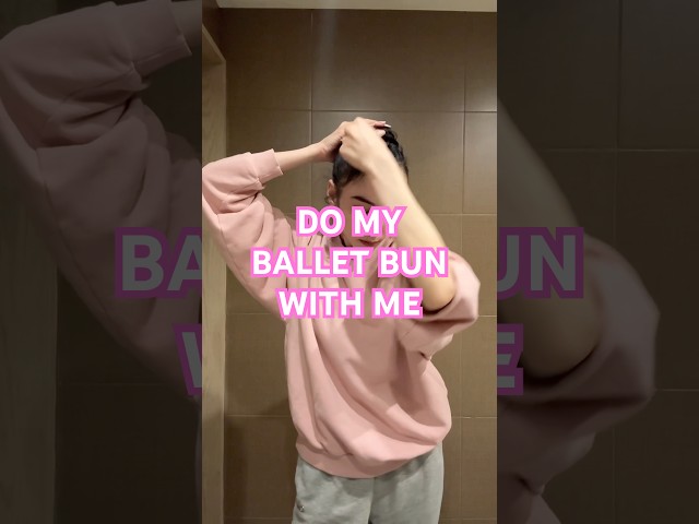 DO MY BALLET BUN W ME #ballerina#balletbun#hair#hairtutorial#hairstyle#ballet#balletdancer#dancer