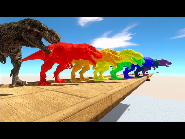 Rainbow T-Rex - Animal Revolt Battle Simulator