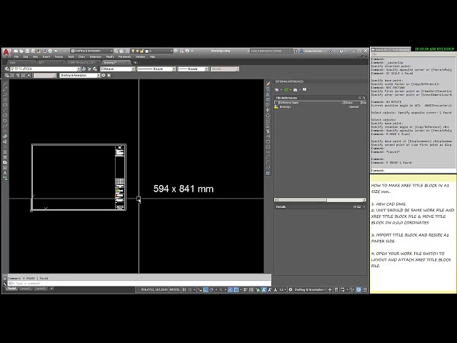 HOW TO MAKE #TITLE-BLOCK #XREF IN #AUTOCAD