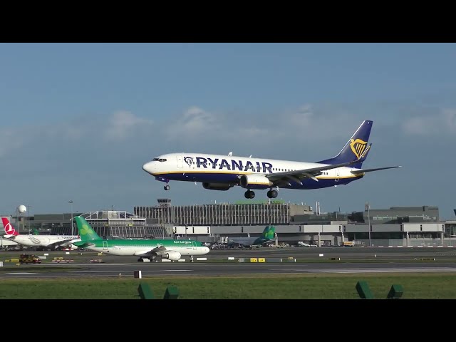 Ryanair FR3096 landing at Dublin Airport from Szczecin on 08/01/2023 - EI-EKP Boeing 737 8AS