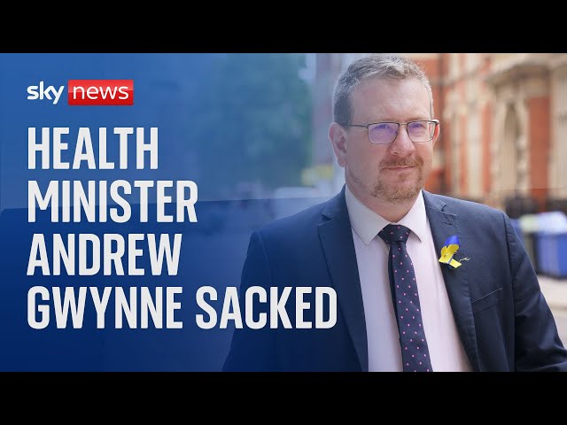 Andrew Gwynne sacked as health minister over comments posted on a WhatsApp group