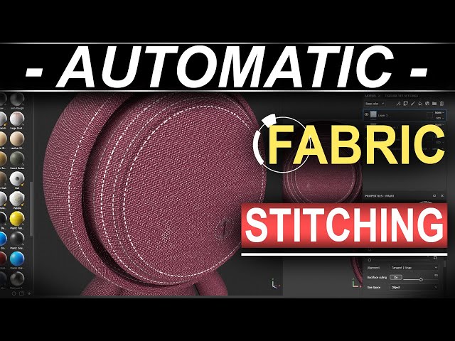 Substance-Painter: AUTOMATIC Fabric Stitches (1 Minute!!)