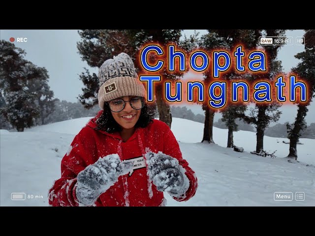 Chopta Tungnath Trek in a Snowstorm ❄️ |  Himalayan Adventure | Winter Travel Vlog