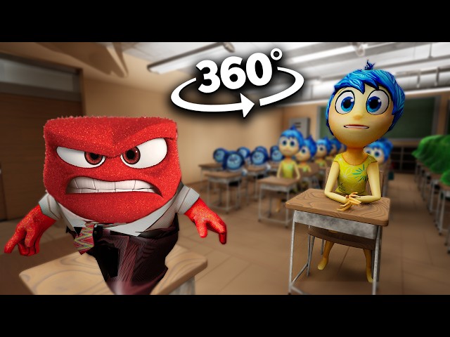 Inside Out Emotions Appear In YOUR School - 360º/VR (fanmade)