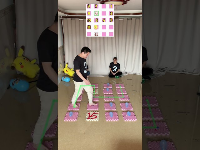 Balloon version of the one stroke challenge