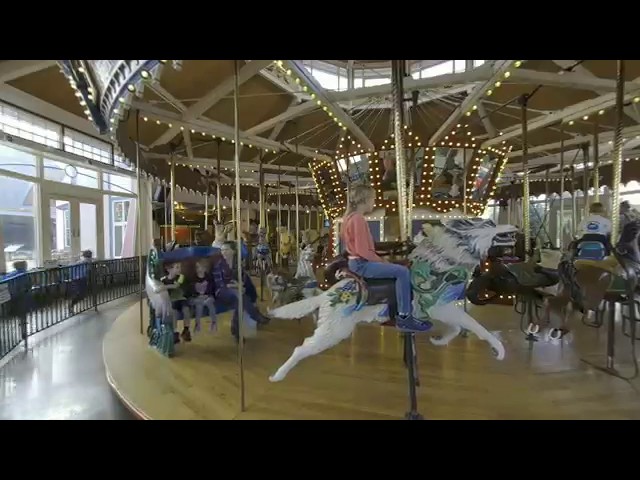 Great Northern Carousel in 3D - Downtown Helena -- !!! VR180!!!