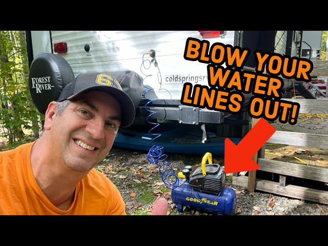 Tony's Awesome Air Compressor Hack For Winterizing Your RV Water Lines