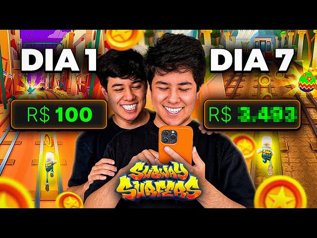 SUBWAY SURFERS QUE PAGA! TESTEI DURANTE 7 DIAS?! SUBWAY PAY