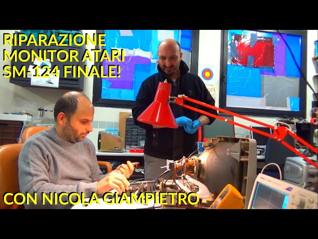 NICOLA scopre L'ORRENDO SEGRETO del Monitor ATARI SM-124! FINALE #retrocomputing #atari #repair #fix