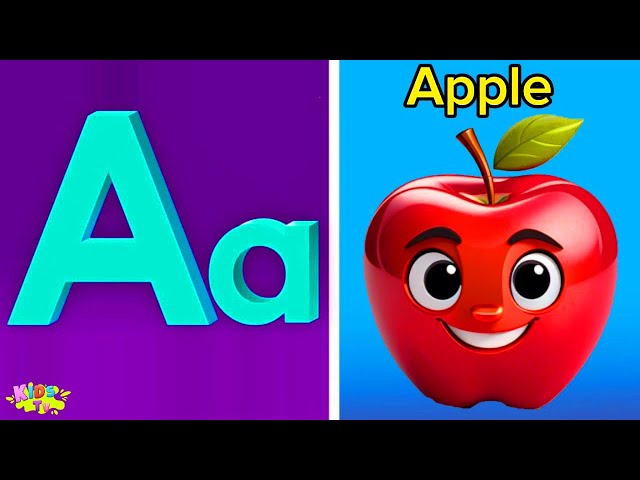 ABC Phonic Song - Toddler Learning Video Songs, A for Apple, Nursery Rhymes, Alphabet Song for kids