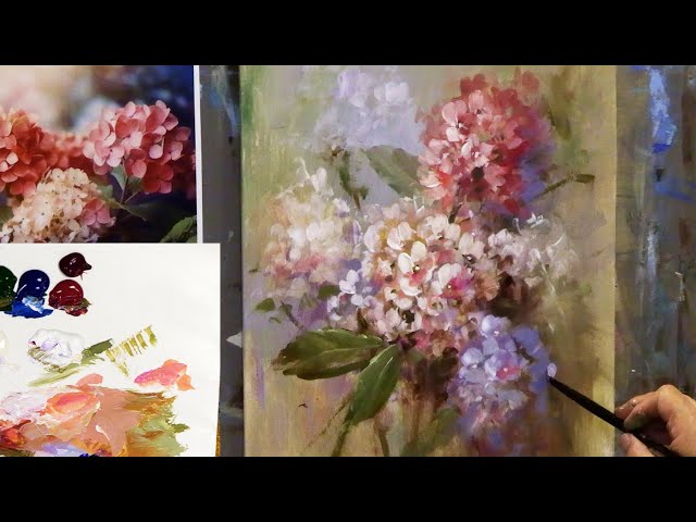 How to Paint Hydrangeas Using Causal Painting Techniques